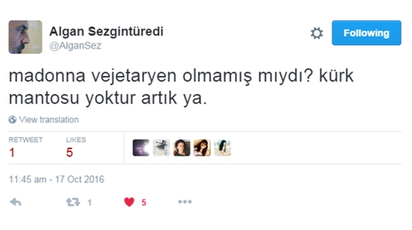 Sosyal Medya Kürk Mantolu Madonna Gafını Konuşuyor
