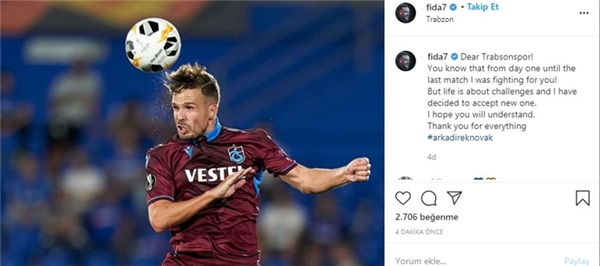 Filip Novak, Trabzonspor'a veda etti! Fenerbahçe...