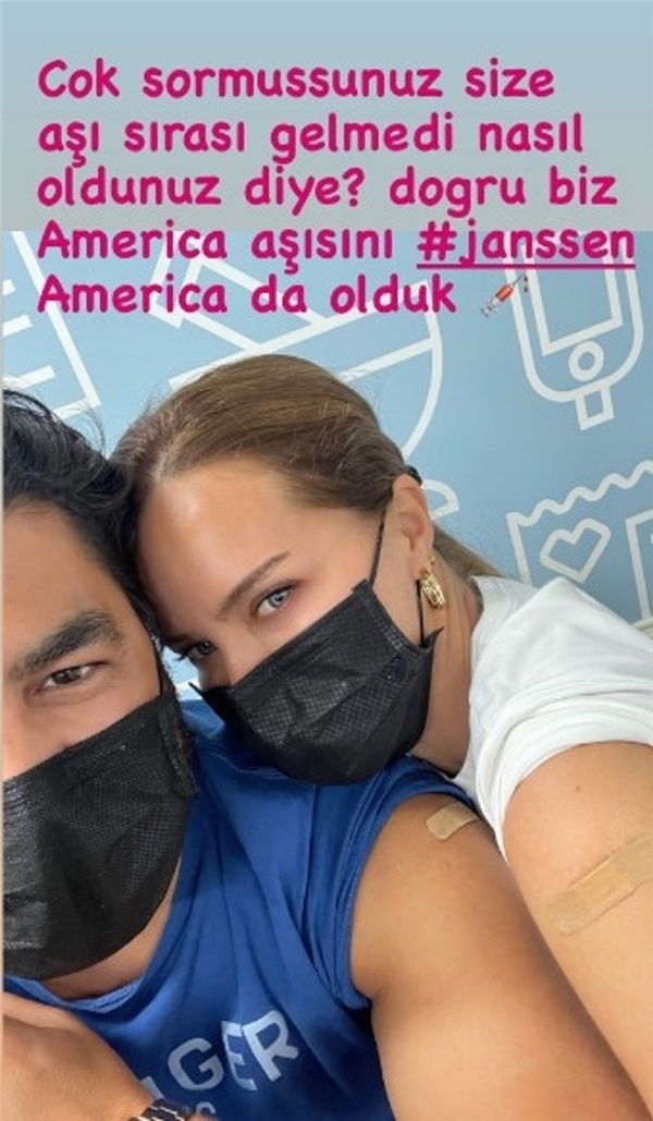 Tepki gösterenlere cevap verdi! Ebru Şallı, Los Angeles'a gidip aşı oldu