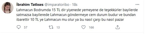 İbrahim Tatlıses'ten eleştirilere cevap: 10 liraya lahmacun mu olur?