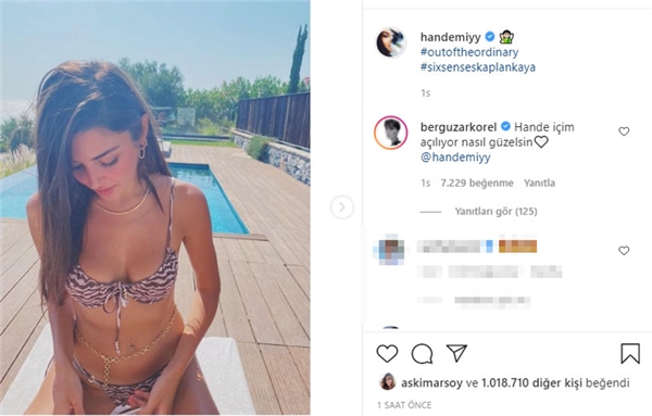 Hande Erçel ile Kerem Bürsin'den el ele tatil pozu