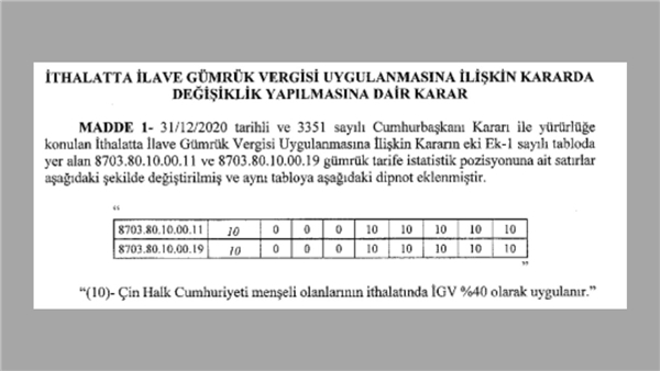 Elektrikli araçlar için ek vergi getirildi!