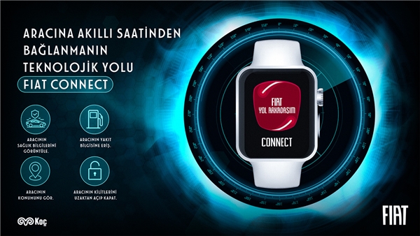 Fiat Connect ile akıllı saatiniz aynı zamanda arabanızı kontrol edecek!