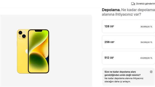 Sarı renkli iPhone 14 Türkiye'de satışa çıktı!