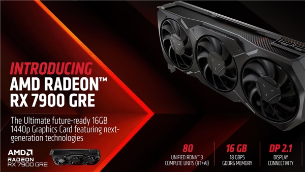 AMD Radeon RX 7900 GRE Tanıtıldı