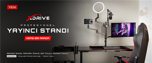 xDrive, Monitör Standı Modelleriyle Çalışma Ortamında Rahatlık ve Verimlilik Sunuyor