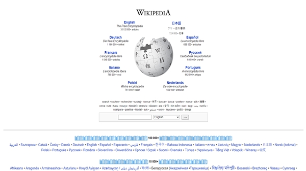 Dünyanın en popüler web siteleri 2010 yılında nasıl görünüyordu?