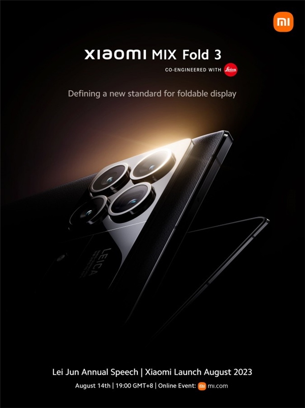 Xiaomi Mix Fold 3, 14 Ağustos'ta tanıtılacak