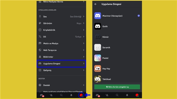 Discord Mobil Uygulaması Artık Simgesini Değiştirebiliyor