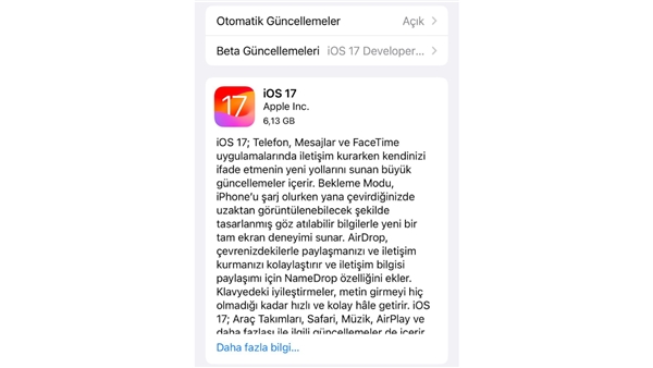 Apple, iOS 17 RC sürümünü yayınladı