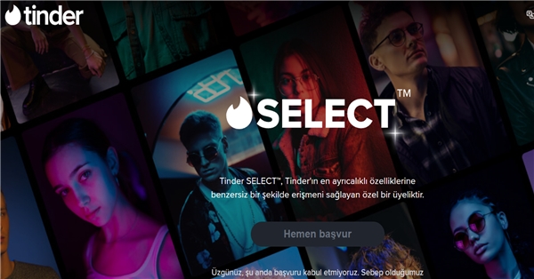 Tinder Select Üyeliği ve Fiyatı