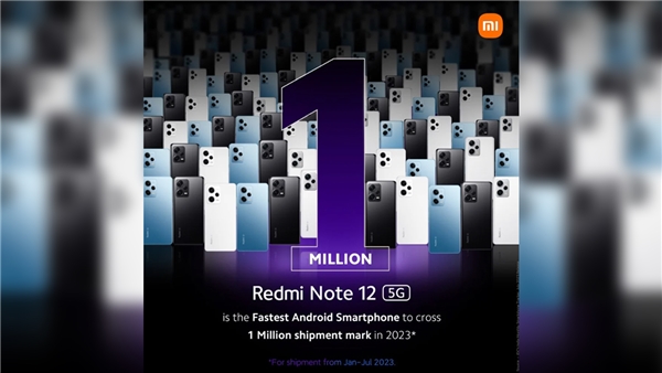 Redmi Note 12 5G, 1 Milyon Satışı Geçen En Hızlı Android Telefon Oldu
