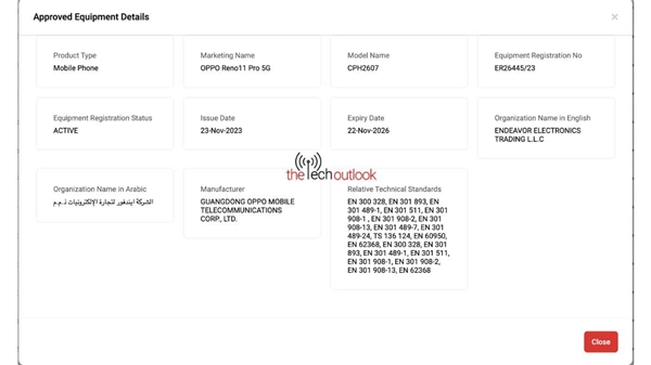 OPPO Reno 11 Pro TDRA sertifikası aldı, lansman çok yakında
