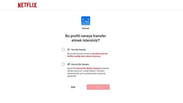 Netflix Profil Aktarma İşlemi Nasıl Yapılır?