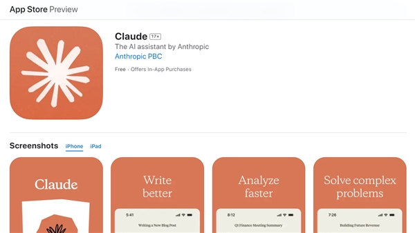 Anthropic'in yapay zeka sohbet botu Claude, iOS uygulamasıyla kullanıma sunuldu