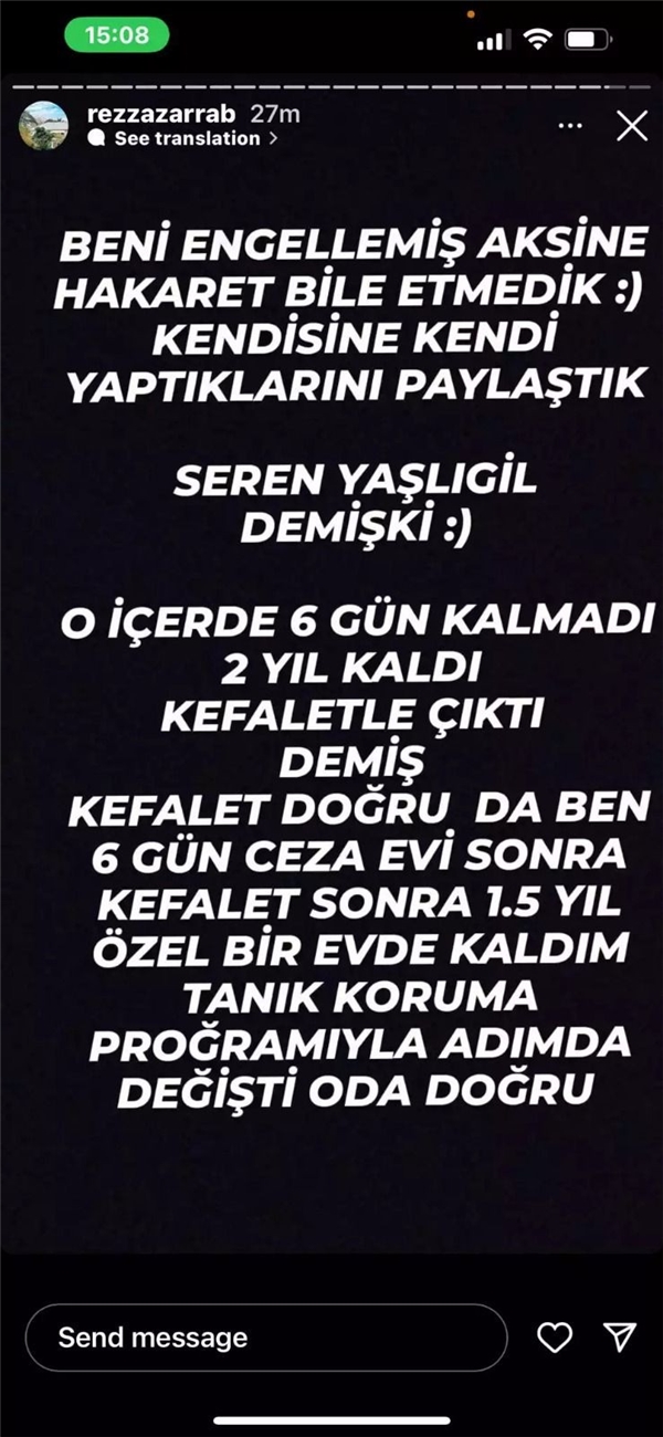 Reza Zarrab, Sedat Peker'e özendi! 'Elimdeki videoları paylaşacağım' dedi! Seren Serengil'e 'yataklı vagon' iması