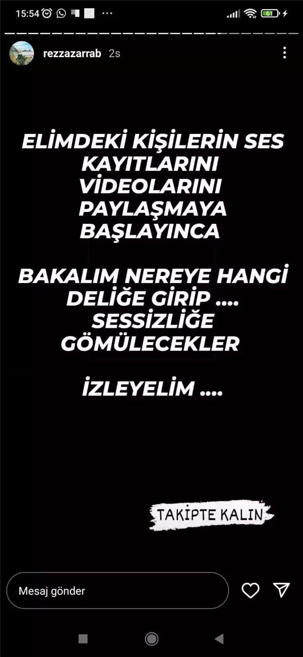 Reza Zarrab, Sedat Peker'e özendi! 'Elimdeki videoları paylaşacağım' dedi! Seren Serengil'e 'yataklı vagon' iması