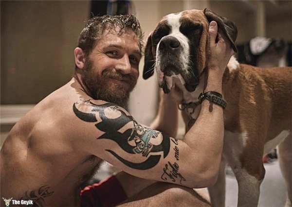 Tom Hardy'nin Köpekleri Sevdiği Kalplerinizi Eritecek 24 Fotoğrafı