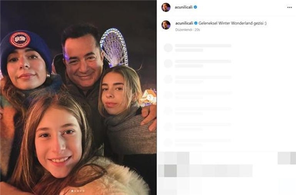 Acun Ilıcalı kızlarıyla kış tatilinde Hani montun yoktu, kandırıldık