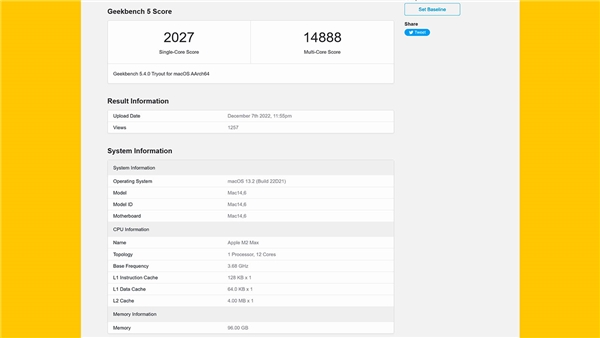 <a class='keyword-sd' href='/apple/' title='Apple'>Apple</a>'ın M2 Max işlemcisinden yeni sonuçlar geldi!