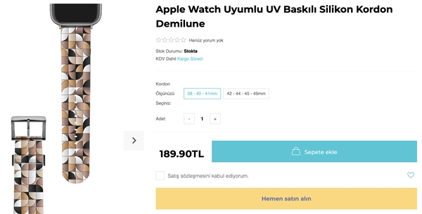 Apple Watch için yüzlerce kordon ve aksesuar!