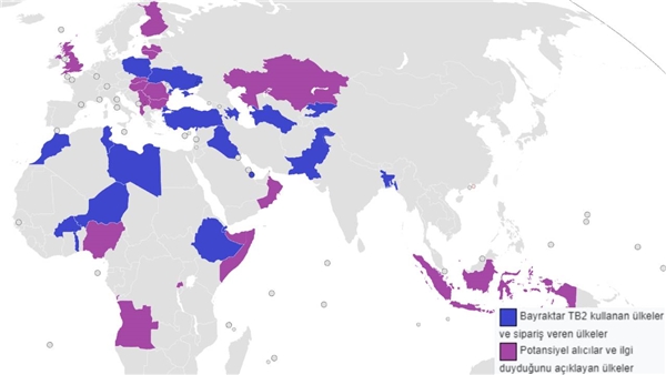 Tüm dünyadaki Bayraktar TB2 sayısı! Hangi ülkeler aldı? [Aralık-2022]