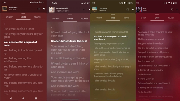 YouTube Music'e canlı şarkı sözleri özelliği eklendi