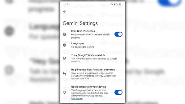 Google Gemini Android uygulaması için gerçek zamanlı yanıtlar özelliği yolda!