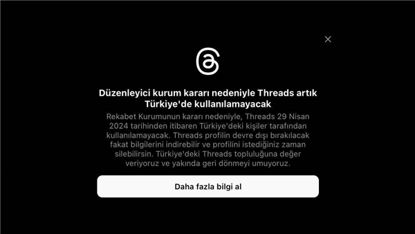 Threads, Rekabet Kurulu kararıyla Türkiye'de kapatılıyor