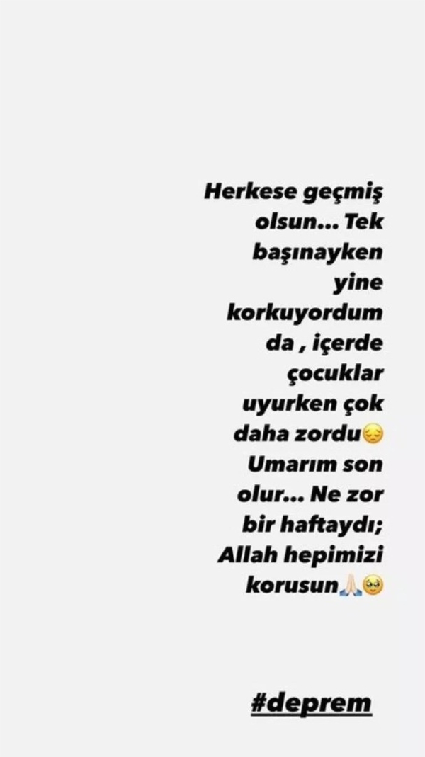 Ünlüler deprem anında yaşadığı korkuyu anlattı