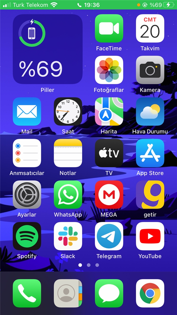 iPhone'larda pil yüzdesi nasıl açılır?