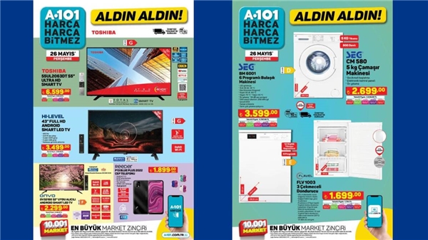 26-27 Mayıs'ta A101 ve BİM marketlere gelecek teknolojik ürünler!