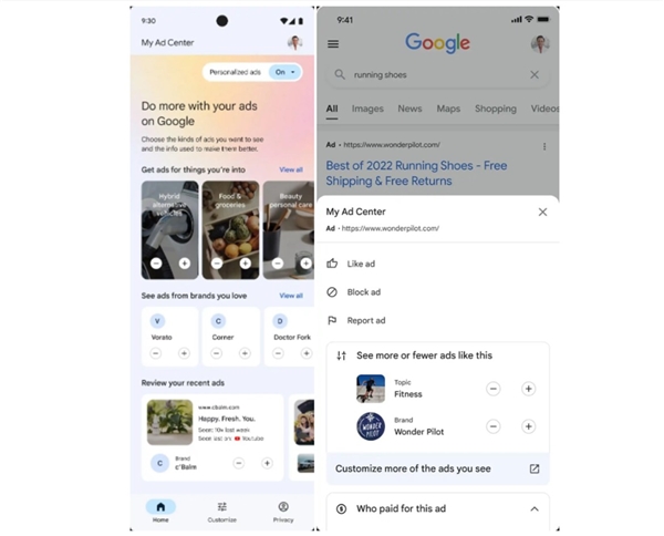 Google, gördüğünüz reklamları kontrol etmenize izin verecek!