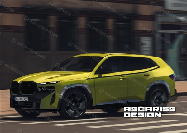 BMW XM render görüntüsü sızdırıldı