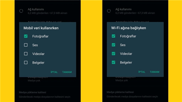 WhatsApp otomatik indirme nasıl kapatılır?