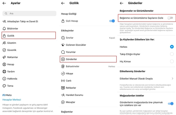 Instagram beğeni sayısı gizleme nasıl yapılır?
