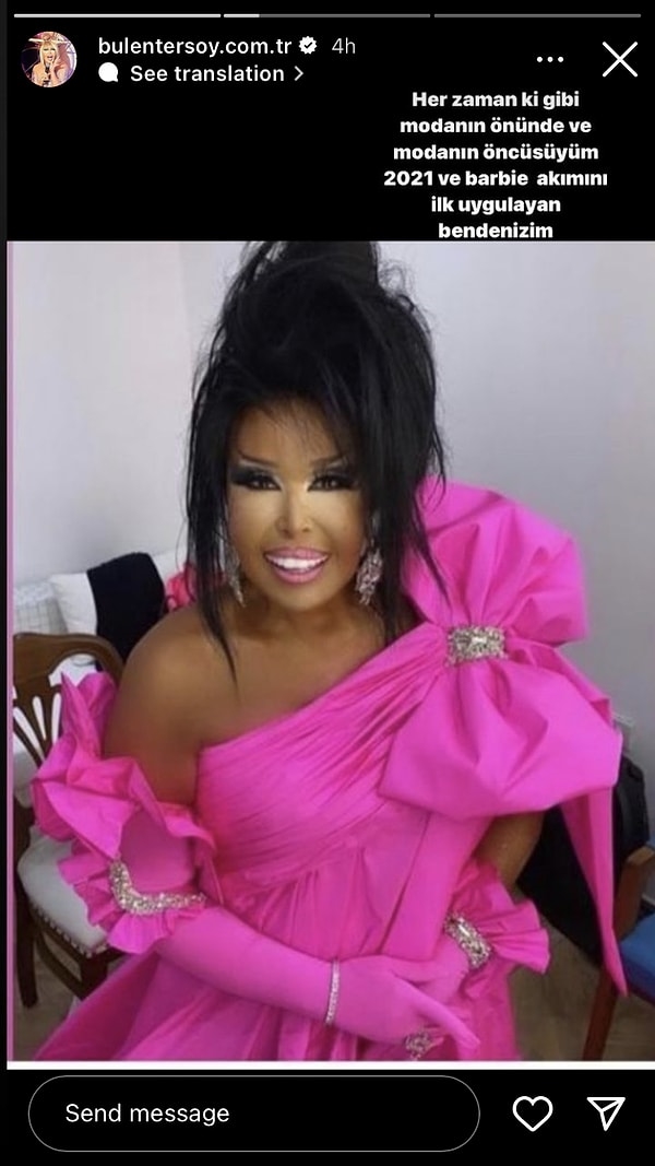 Divadan da bu beklenirdi zaten! 2021 yılındaki tarzını Instagram hikayesinde paylaşan Bülent Ersoy, resmen