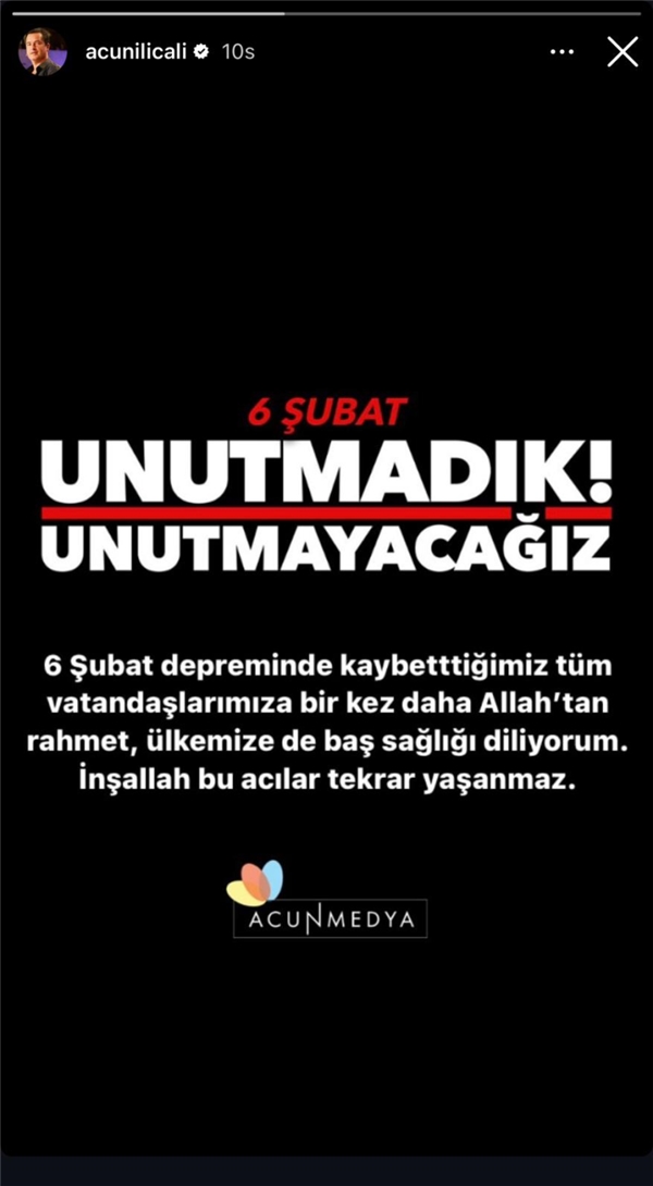 ÜNLÜ İSİMLERDEN '6 ŞUBAT' PAYLAŞIMLARI: 'ASLA UNUTMUYORUZ, AFFETMİYORUZ'